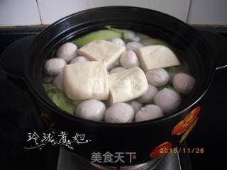 Cored Mustard Meatball Soup recipe