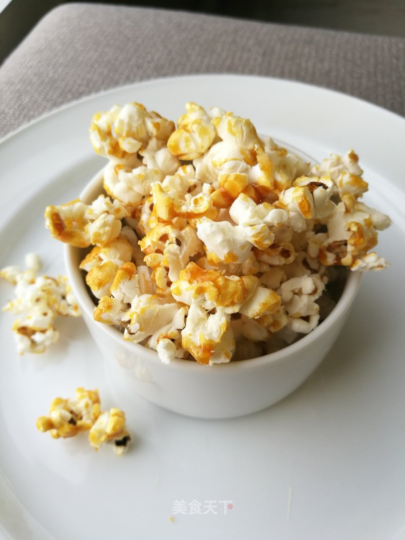 #trust之美# Caramel Popcorn (zero Failure Dry-fried Caramel Microwave Popcorn Version) recipe