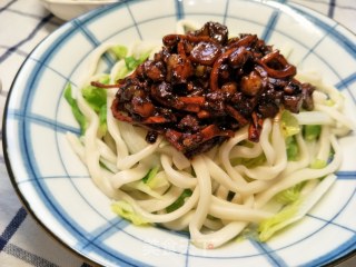 Fried Noodles with Mustard Pork recipe