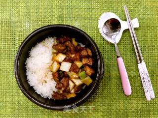 Black Pepper Beef Claypot Rice recipe