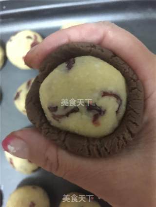 #柏翠大赛# Chocolate Coconut Cranberry Mooncake recipe