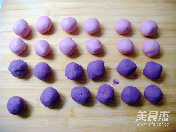 Purple Sweet Potato Snowy Mooncake recipe