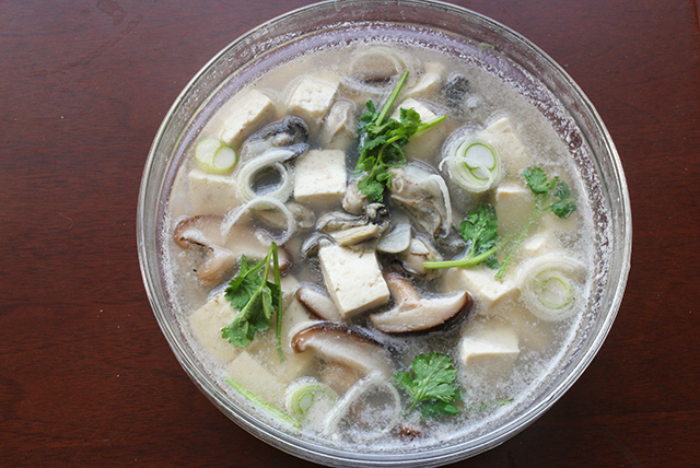 Oyster Tofu Soup recipe
