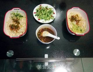 Hot Pepper Pork Marinade·overwater Noodles recipe