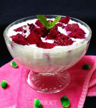 Old Yogurt with Red Pitaya recipe