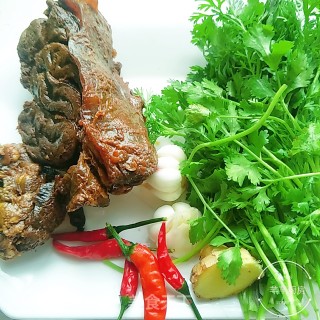 Coriander with Beef recipe