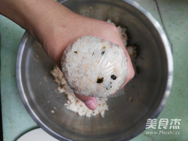 Tuna Pork Floss Rice Ball recipe