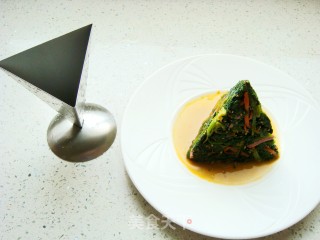 Sesame Oil Spinach Tower recipe