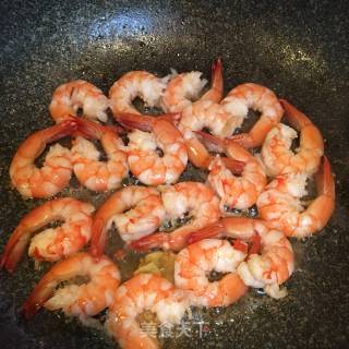 Braised Shrimp with Colorful Seasonal Vegetables recipe