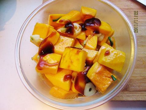 Microwave Pumpkin in Oyster Sauce recipe