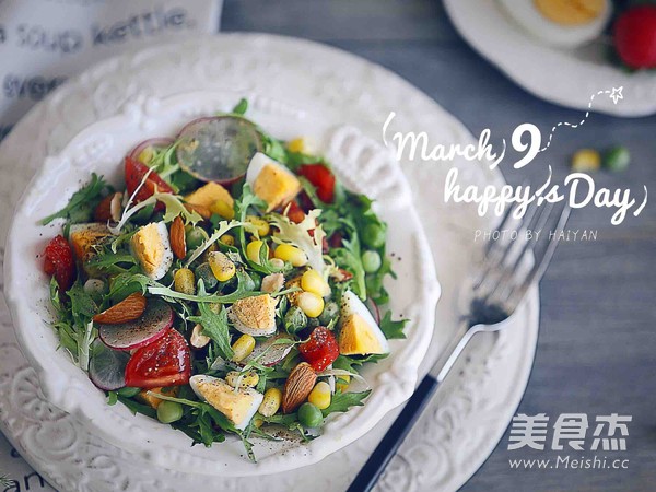 Egg and Mixed Vegetable Salad recipe