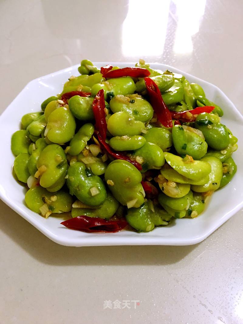 Garlic Broad Beans recipe