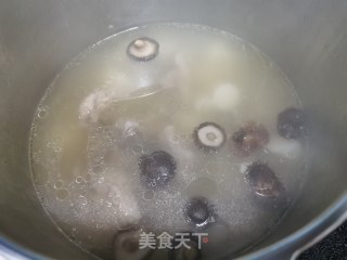 Pork Bone Yam and Mushroom Soup recipe