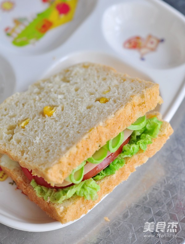 Corn and Vegetable Sandwich recipe