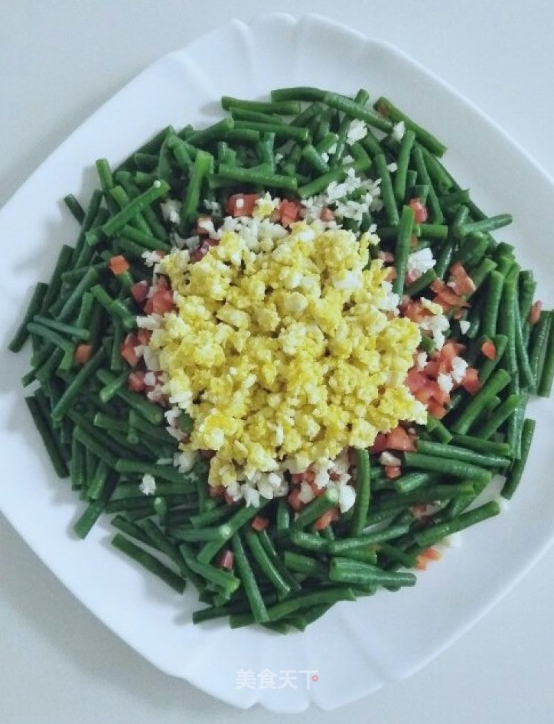 Salted Egg Yolk Sesame Sauce Mixed with Cowpea recipe