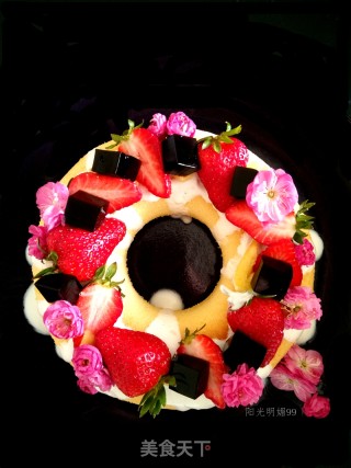 #四session Baking Contest and is Love Eat Festival#cherry Chiffon Cake [6 Inches] recipe