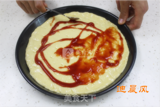 Instant Noodle Sausage Pizza recipe