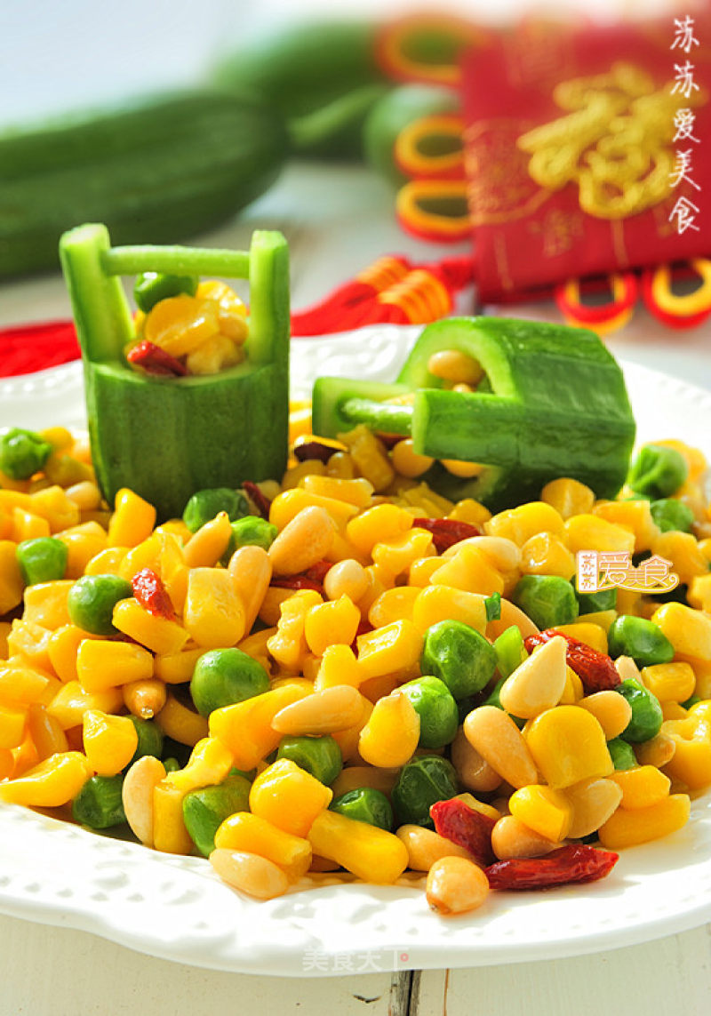 [gold and Silver Full Warehouse Pine Kernel Corn]-two Tricks to Make The Best Fast-handed Children's Classic Dishes recipe