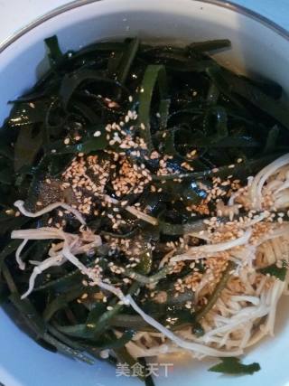 Golden Needle Mushroom Mixed Seaweed Shreds recipe