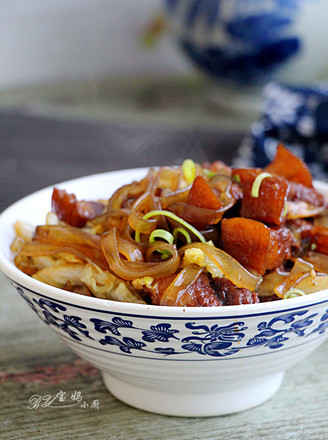 Pork Belly and Cabbage Stewed Vermicelli recipe