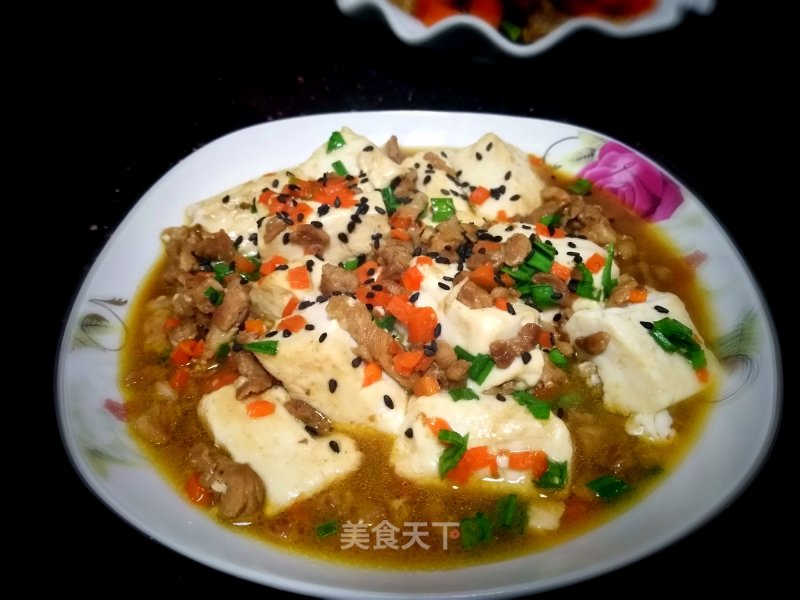 Braised Tofu with Diced Pork recipe