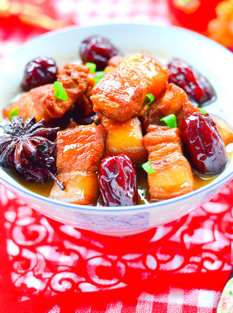 Braised Pork with Red Dates recipe