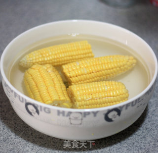 Nutritious Breakfast---fresh Milk Corn Juice + Corn Cake recipe