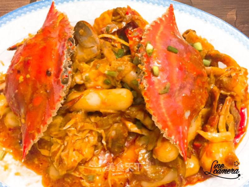 Spicy Stir-fried Crab with Zhixin Rice Cake