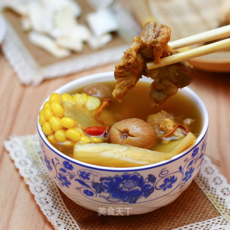 Guangdong Old Fire Soup-cordyceps Flower Scallop Corn Soup recipe