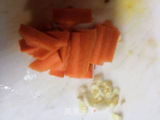 Stir-fried Choy Sum with Carrots recipe