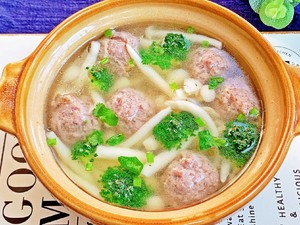 Seasonal Vegetable Meatball Soup that is So Fresh that It Loses Eyebrows recipe