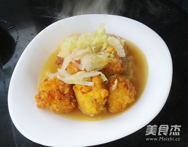 Braised Meatballs with Shredded Cabbage recipe