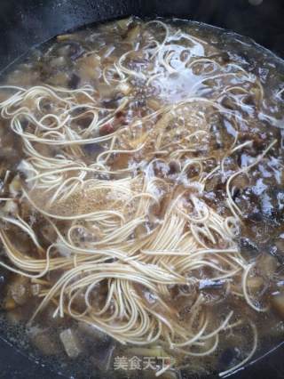 Diced Pork Noodles with Eggplant recipe