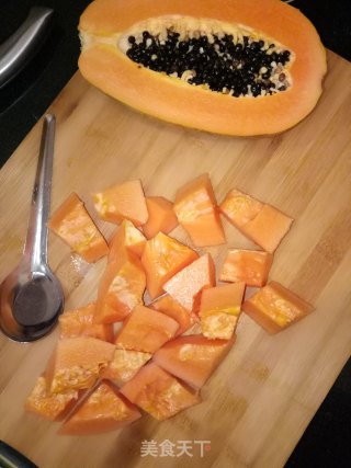 Papaya Mixed with Yogurt recipe