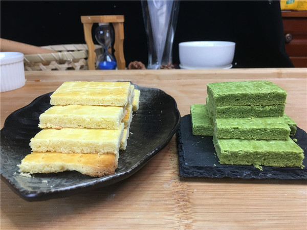 Cheese Biscuits (matcha Flavor and Original Flavor) recipe