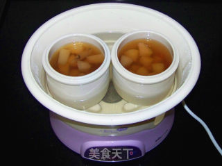 【stewed Pear with Chinese Herbal Medicine】 recipe