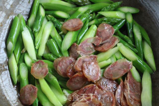 Asparagus Stir-fried Sausage recipe