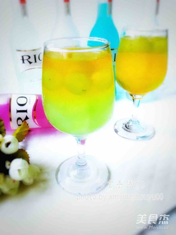 Summer Reverie (two-color Cocktail Iced Drink) recipe