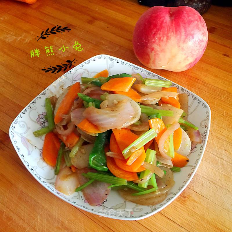 Vegetarian Fried Rice Cake recipe