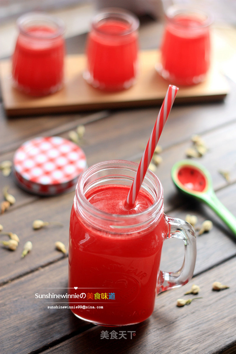 If You Love Beauty, You Must Drink Juice---the Original Ground Watermelon Juice recipe