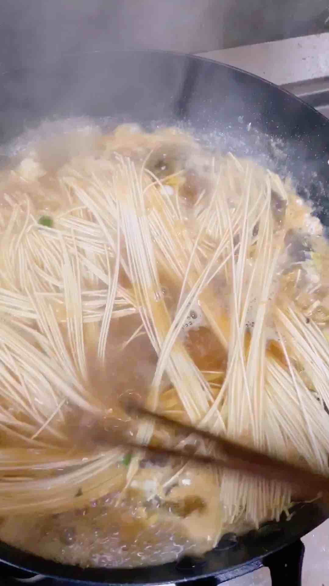 Hot Homemade Noodle Soup recipe