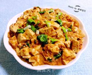 Baked Tofu with Crab Sauce recipe