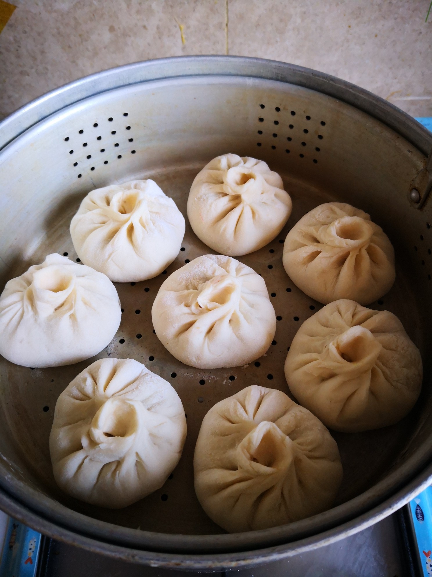 Celery and Dried Shrimp Buns recipe