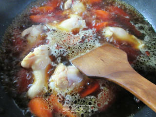 Roasted Chicken Wing Roots with Carrots recipe