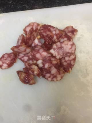 Stir-fried Sausage with Chinese Kale recipe