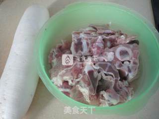 Beef Tendon Stewed with Radish recipe