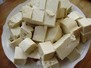 【winter Lettuce】fried Tofu with Mushrooms recipe