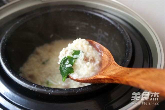 Pork Liver and Spinach Porridge recipe