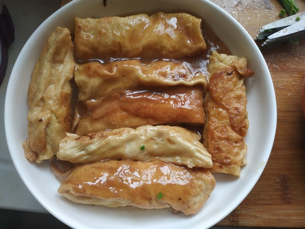 Bean Curd Meat Roll recipe