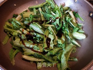 Stir-fried Mark Vegetables with Minced Pork in Oyster Sauce recipe